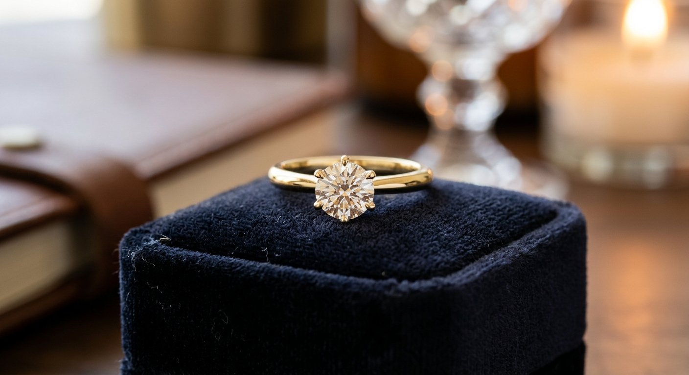 anillos de compromiso panama solitario diamante oro amarillo 14k